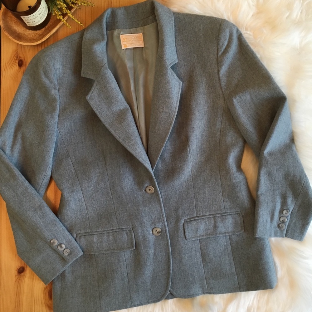 Pendleton Light Blue Blazer Size 8 - image 1